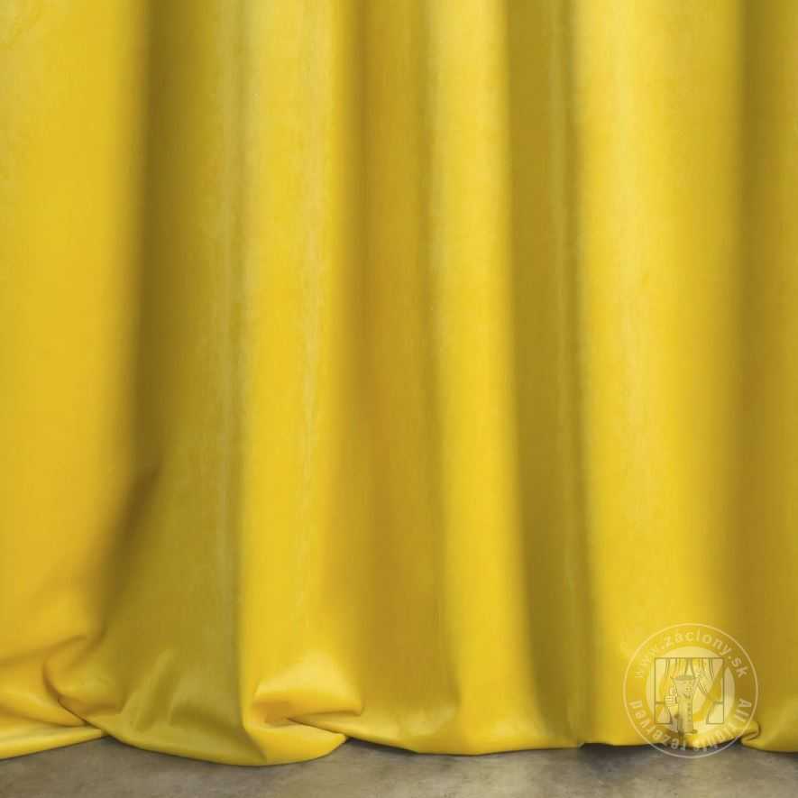 Záves PREMIUM VELVET P277/34 žltý