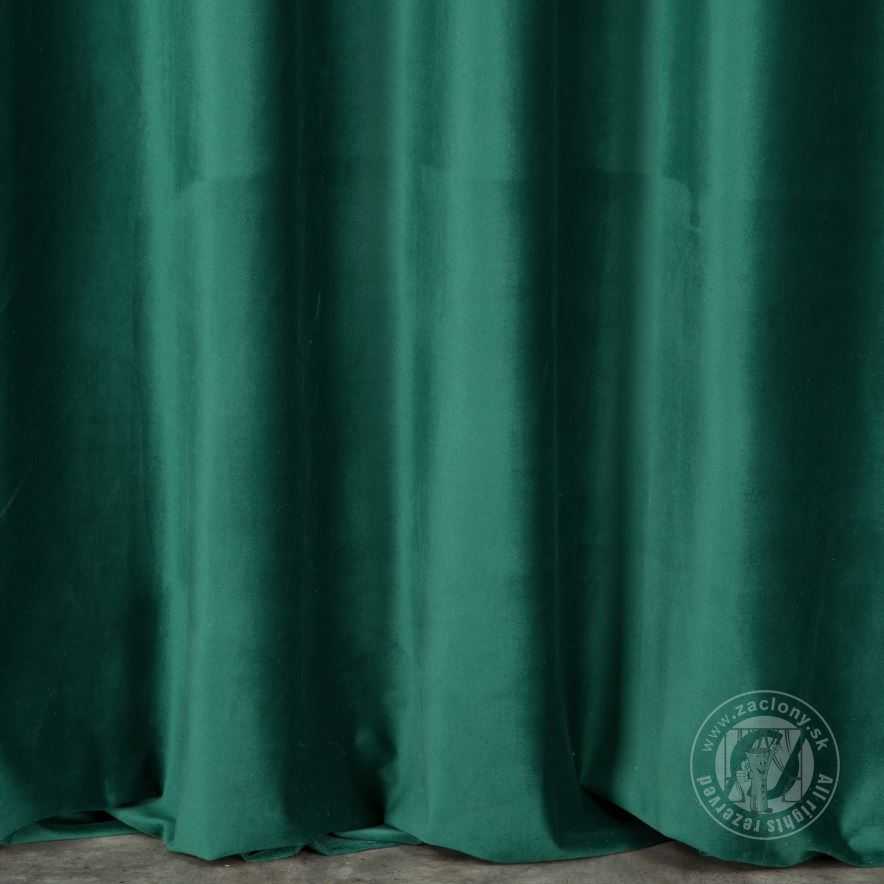 Záves PREMIUM VELVET P277/36 fľaškovo zelený