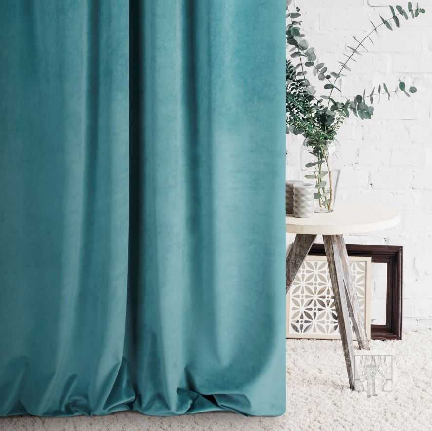 Záves PREMIUM VELVET P277/38 tyrkysový