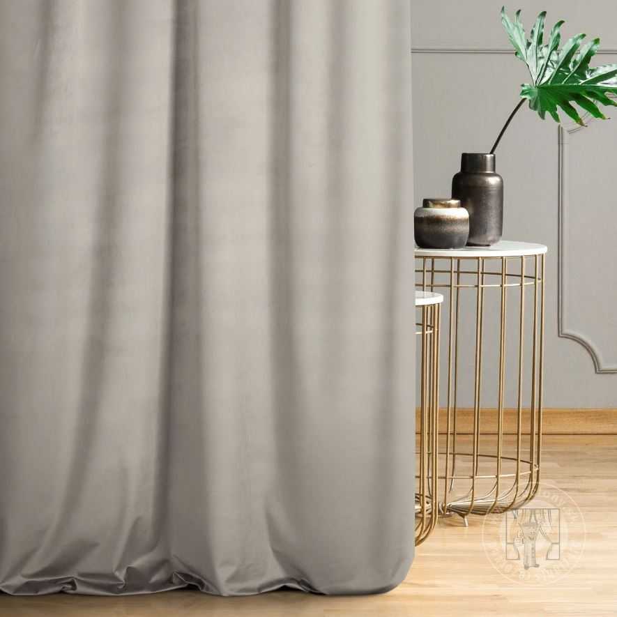 Záves PREMIUM VELVET P277/43 tmavobéžový