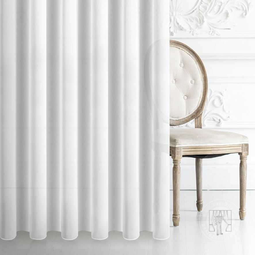 Záclona metráž 7173 prírodná biela E