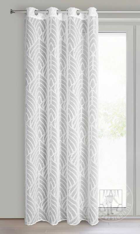 Záclona BLAIR na krúžkoch biela 140x260cm