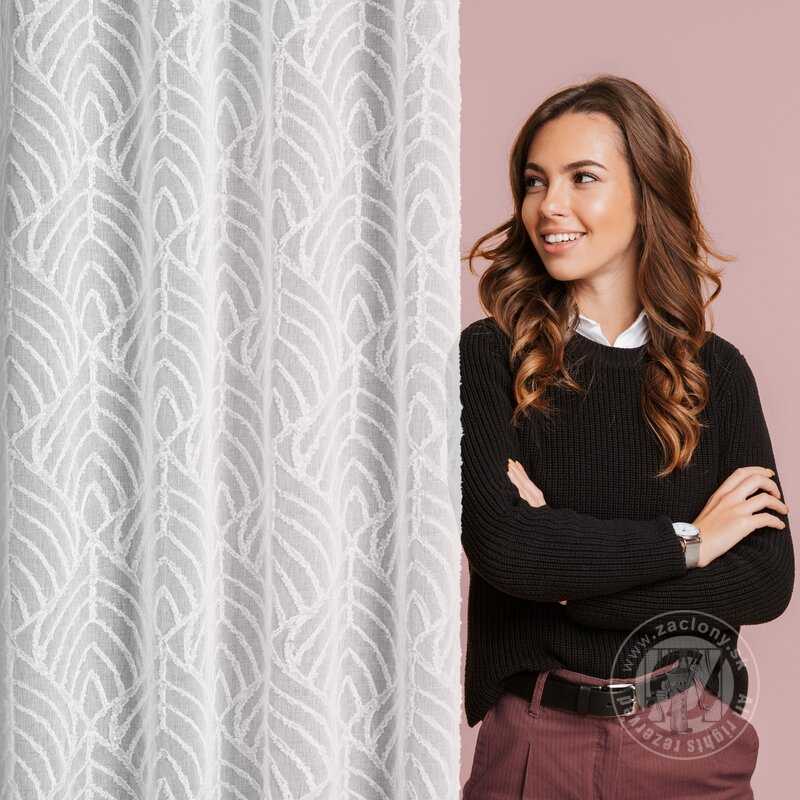 Záclona BLAIR na krúžkoch biela 140x260cm