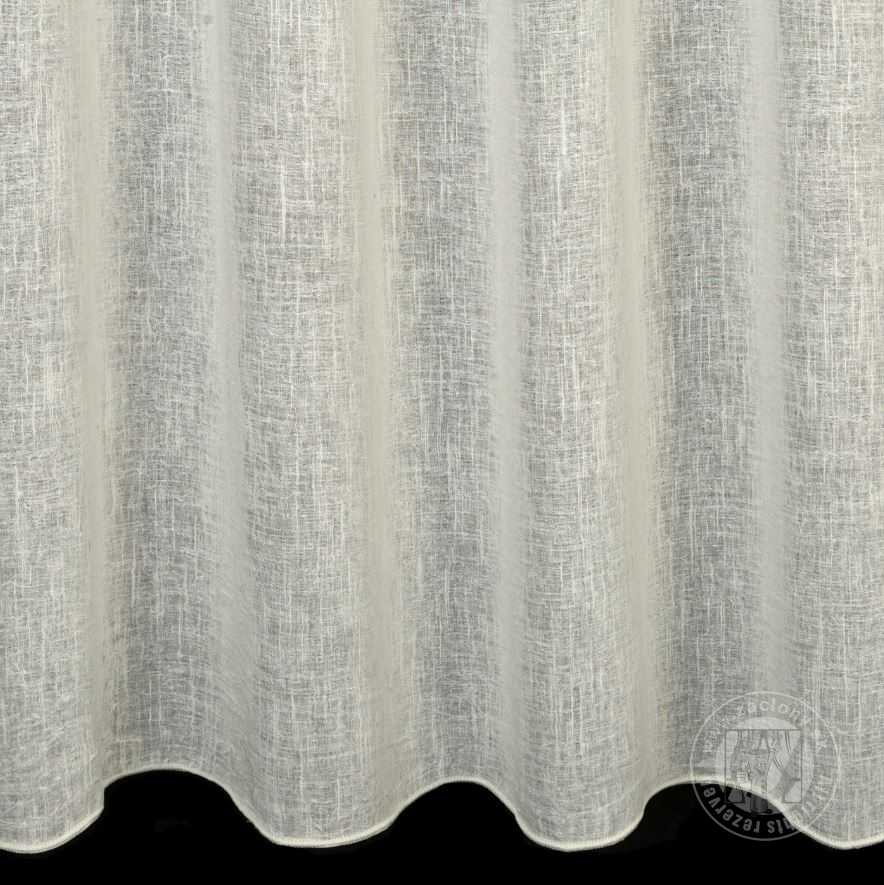 Záclona metráž 43050 s prímesou ľanu prírodná biela, 290 cm