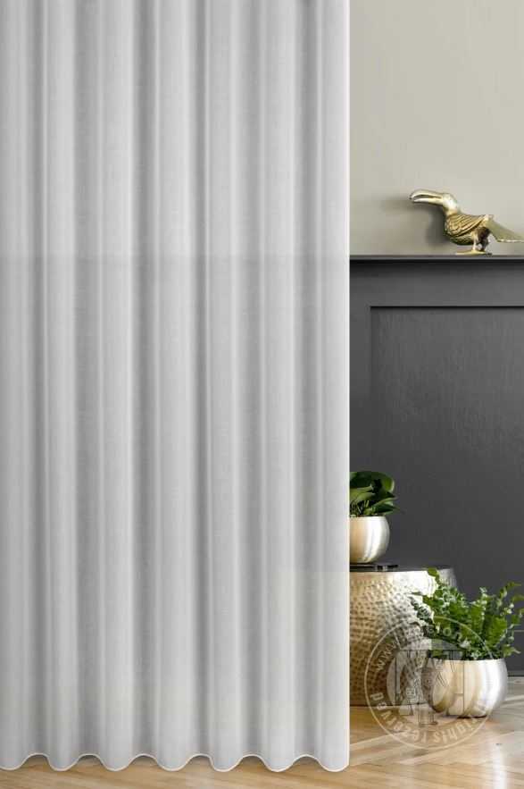 Záclona metráž ANNA biela E