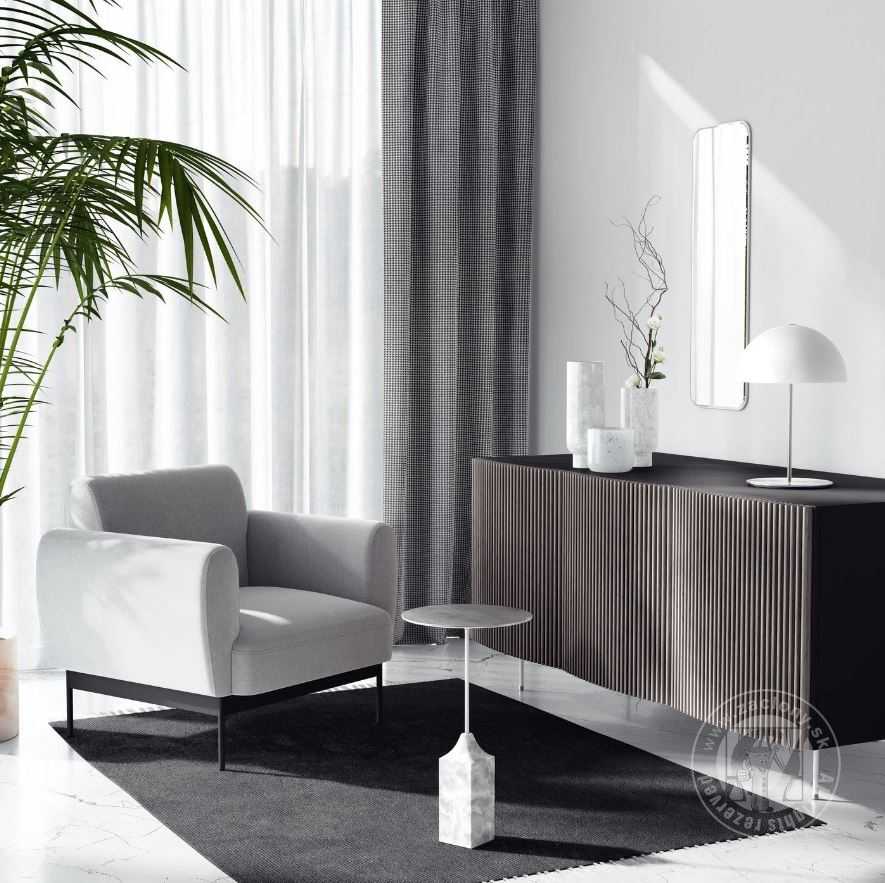 Dekoračná látka DARCY čierna