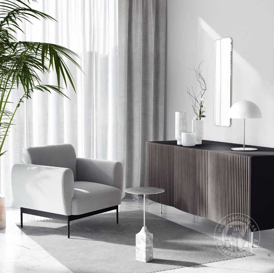 Dekoračná látka DARCY sivá