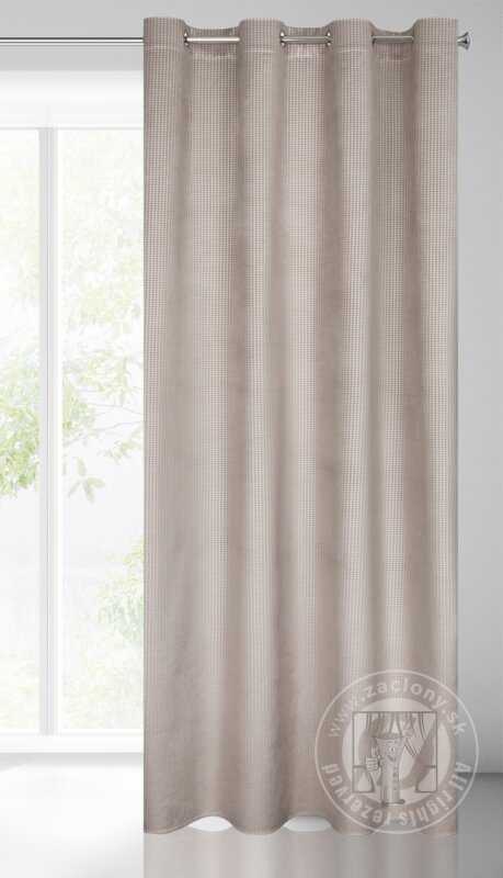 Záves DARCY na krúžkoch béžový 140x250cm