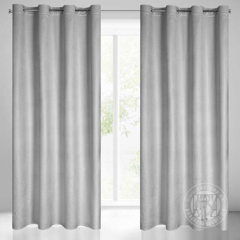 Záves DARCY na krúžkoch sivý 140x250cm