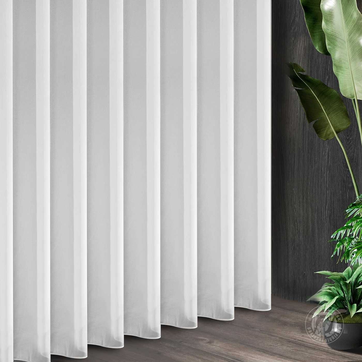 Záclona metráž NELSON prírodná biela, 300cm