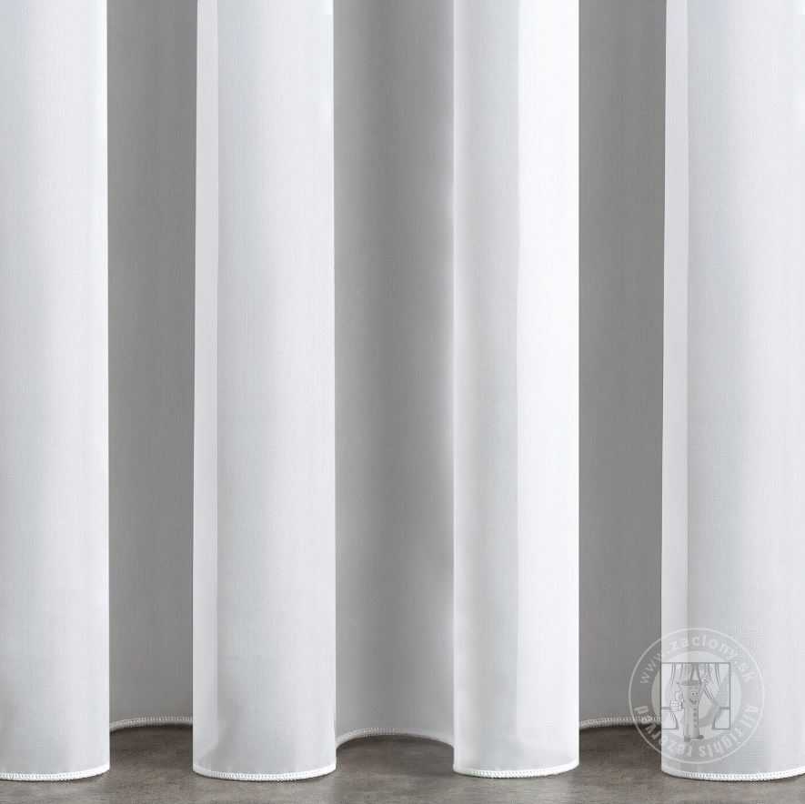 Záclona metráž 1002 biela