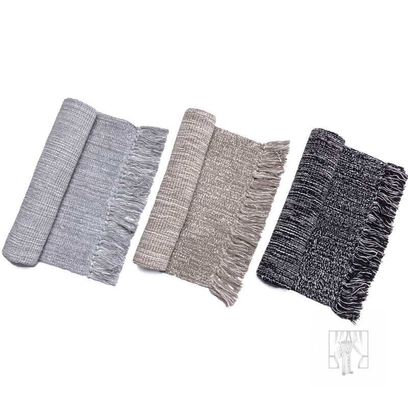 Predložka do kúpelne LANA čierna melírovaná