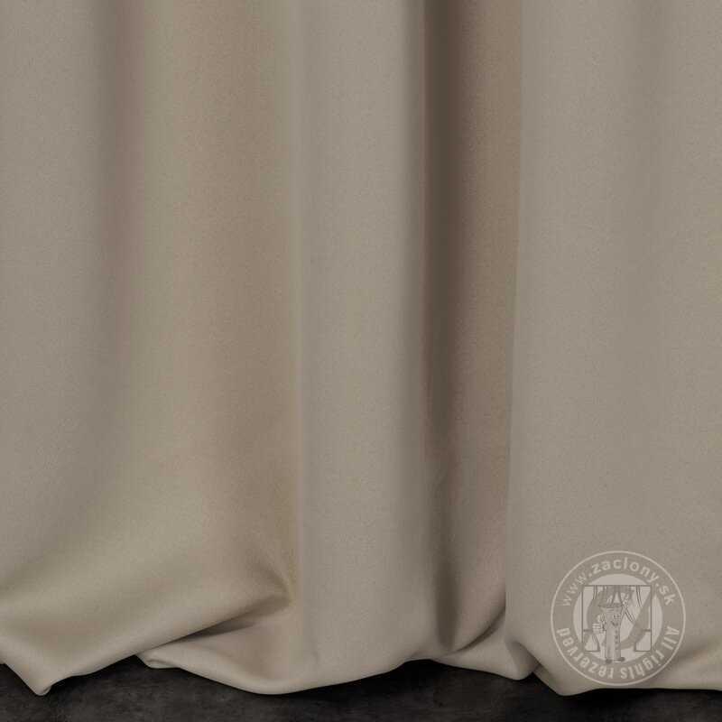 Záves MILAN na flex páske tmavá béžová 140x300cm