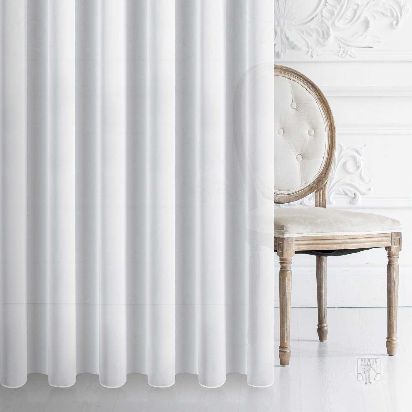 Záclona metráž ELODI biela