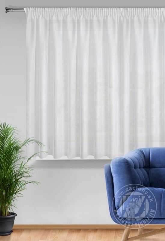 Záclona REBECCA na páske biela 300x150cm