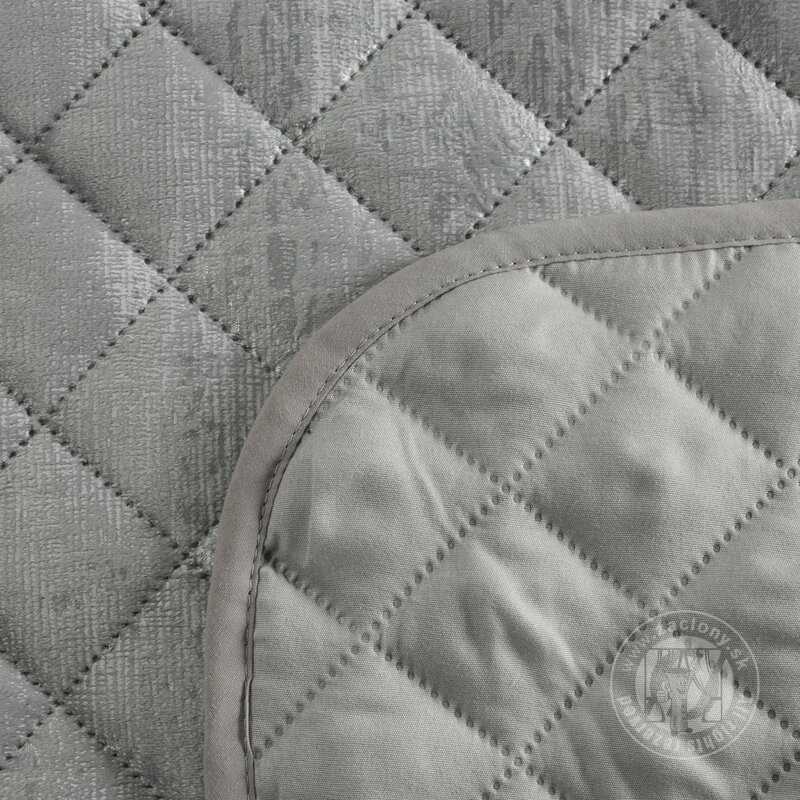 Prehoz na posteľ BLINK3 170x210cm strieborná