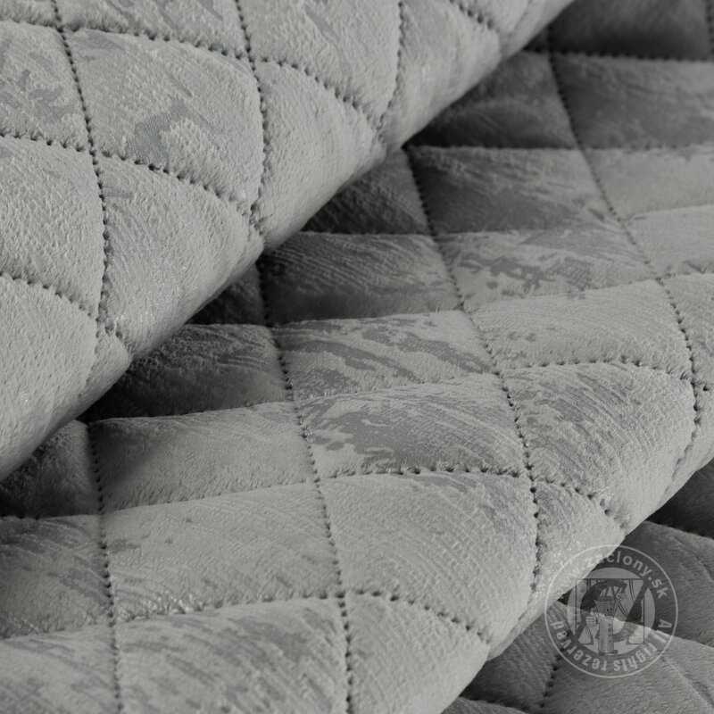 Prehoz na posteľ BLINK3 170x210cm strieborná