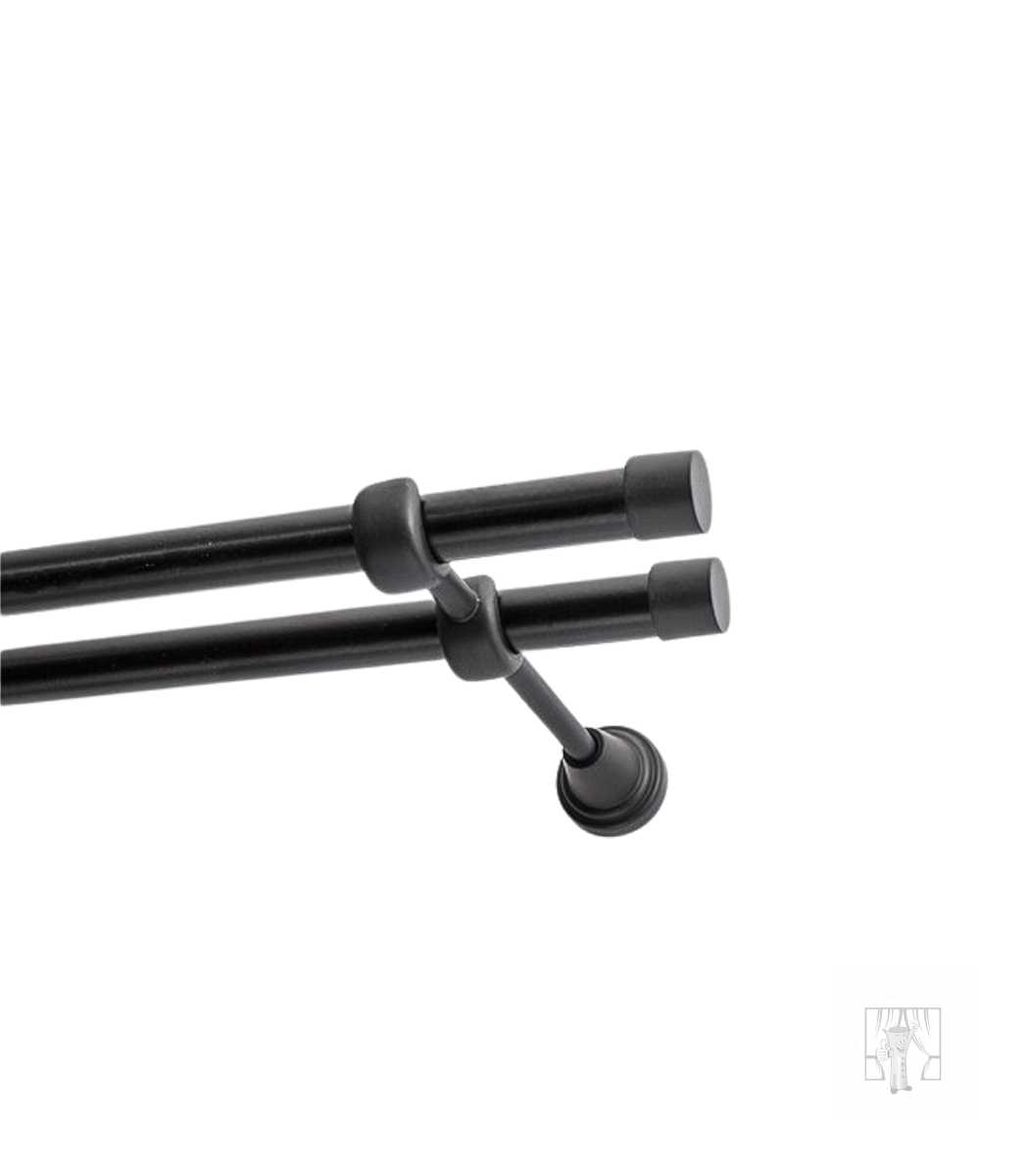 Kovová garniža PULLO Čierna matná