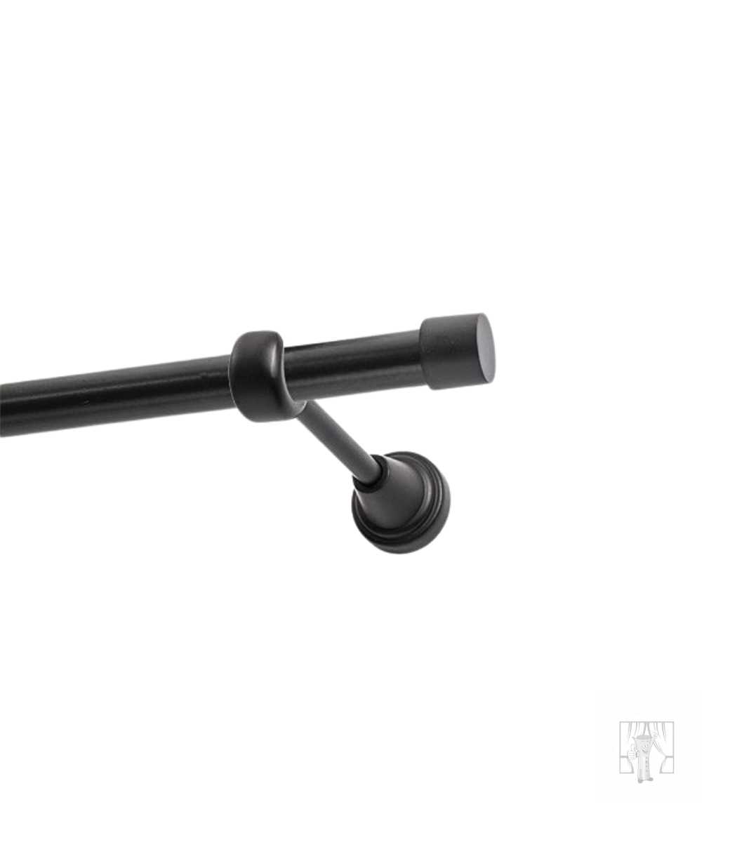 Kovová garniža PULLO Čierna matná