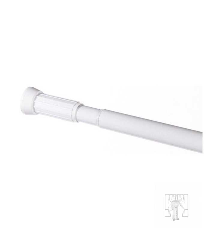 Teleskopická tyč do sprchy biela