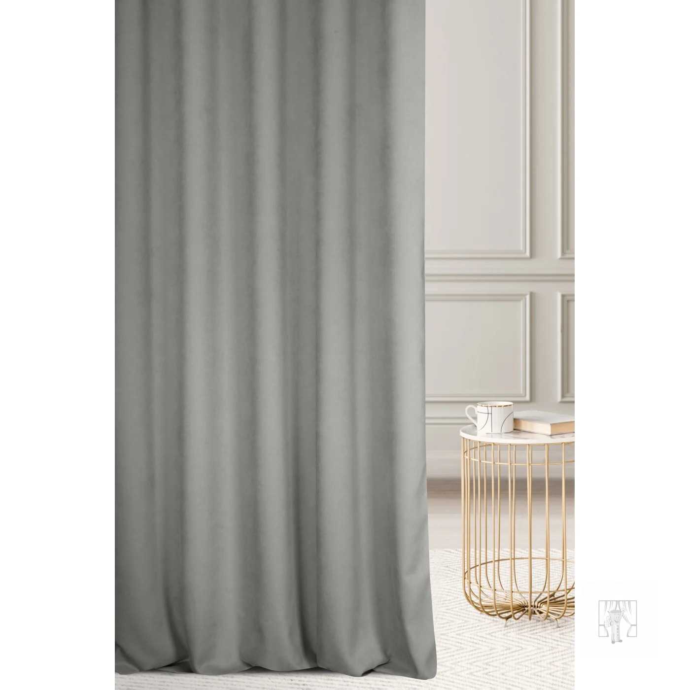 Záves 1403/320 svetlý strieborný