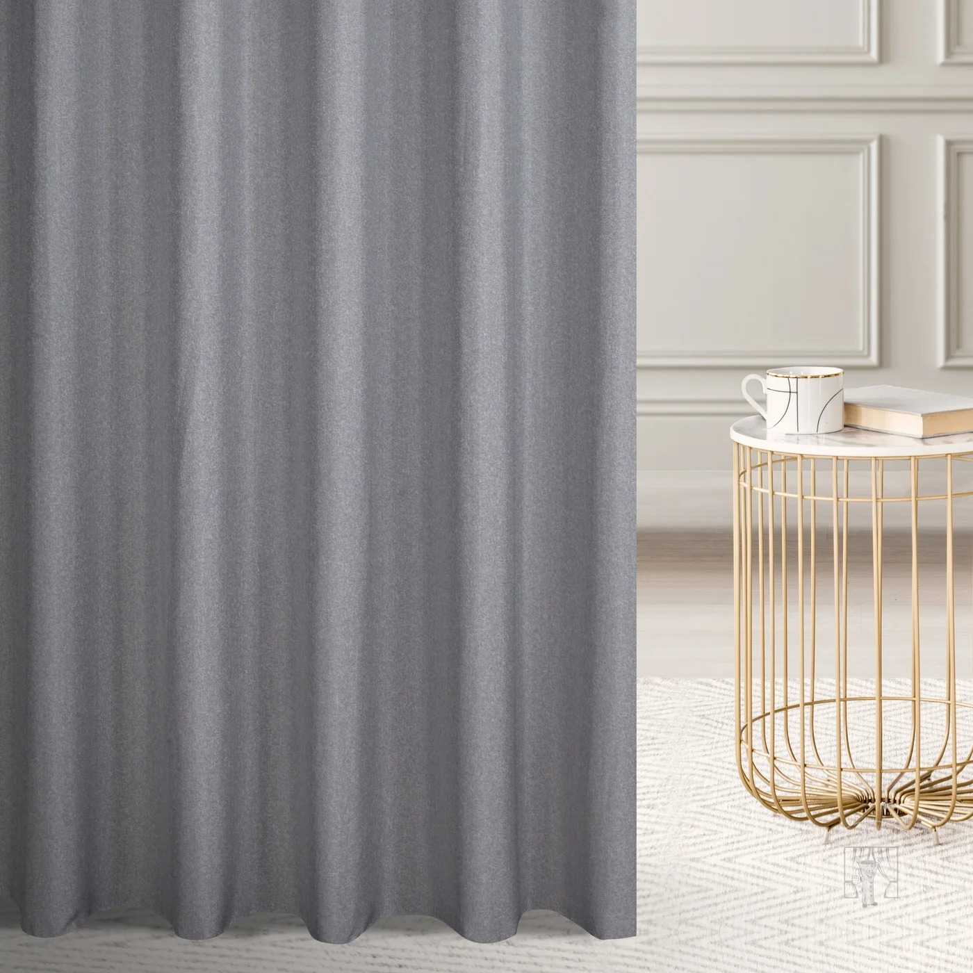 Záclona/Záves E17/1 ITALISSIMA popolavá melírovaná