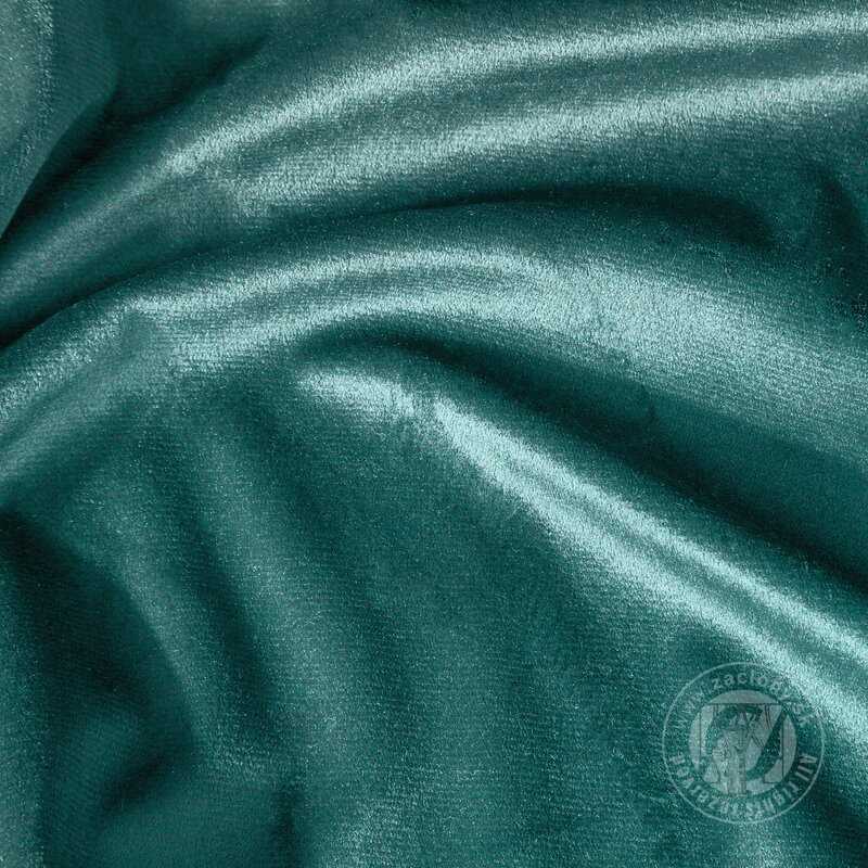 Záves ROSA na krúžkoch tmavý tyrkysový 140x250cm