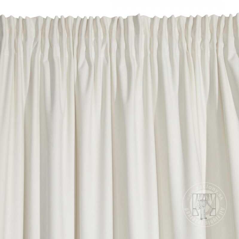 Záves VILLA na páske krémový 140x270cm