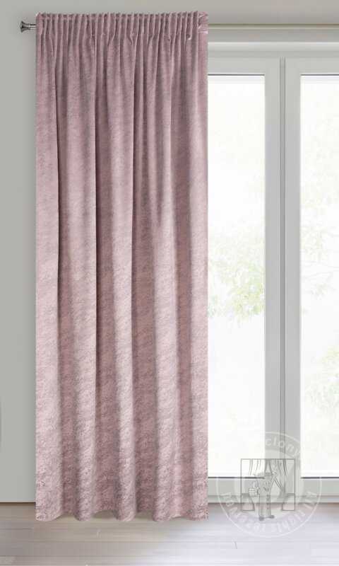 Záves RIVA na páske ružový 140x270cm