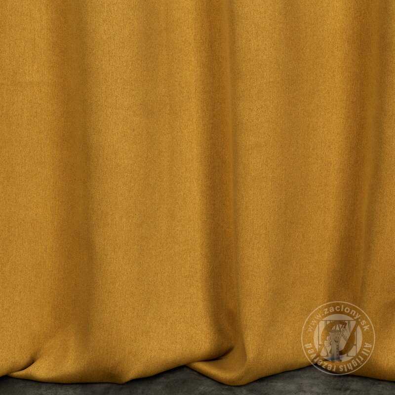 Zatemňovací záves CARLO na krúžkoch 135x250cm medový