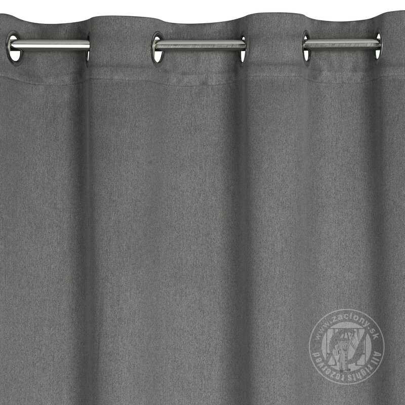 Zatemňovací záves CARLO na krúžkoch 135x250cm popolavý