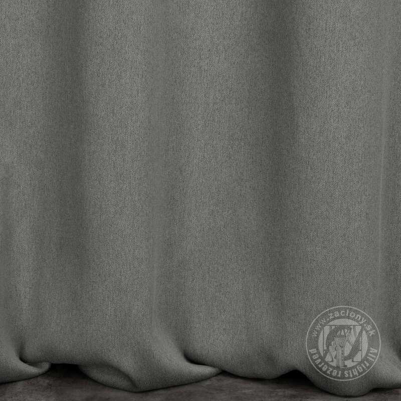 Zatemňovací záves CARLO na krúžkoch 135x250cm popolavý