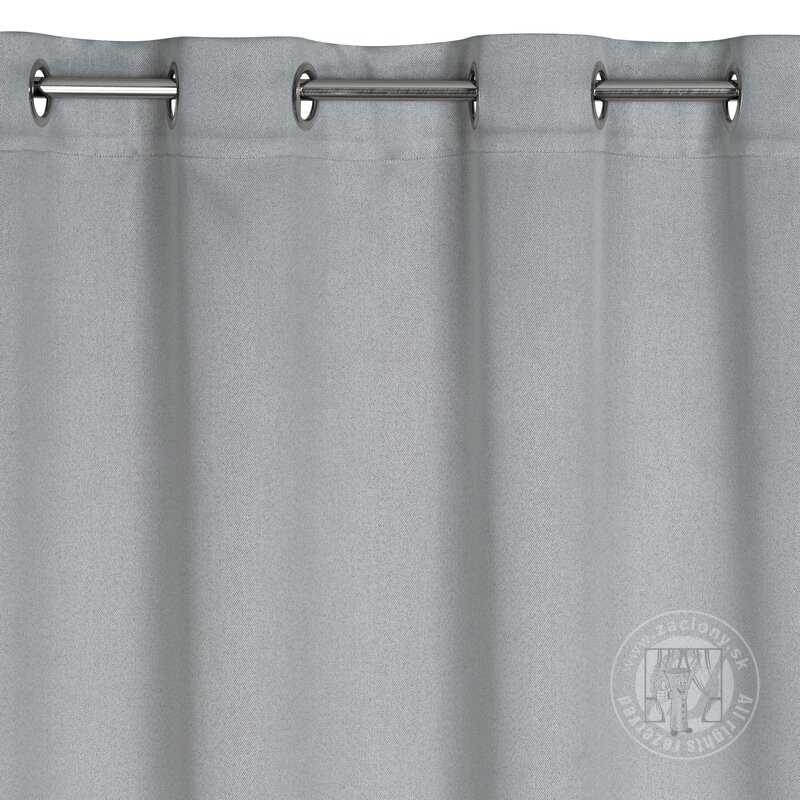 Zatemňovací záves CARLO na krúžkoch 135x250cm sivý