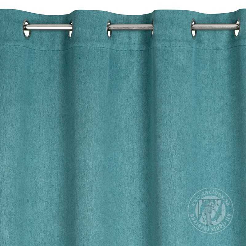 Zatemňovací záves CARLO na krúžkoch 135x250cm tyrkysový