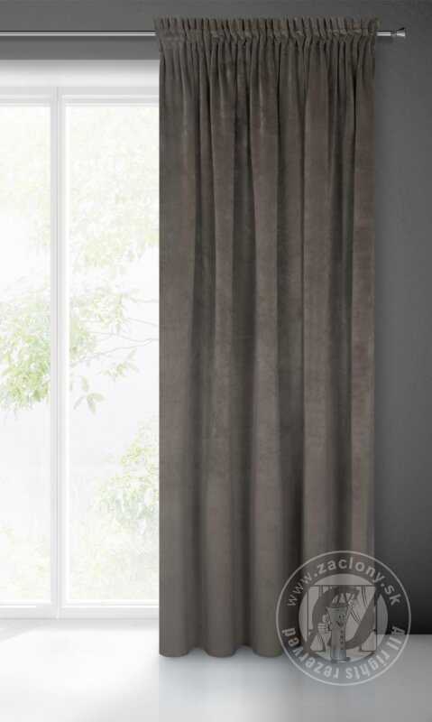 Záves VILLA na páske grafitový 140x270cm
