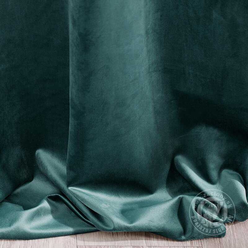 Záves VILLA na páske tmavý tyrkysový 140x270cm