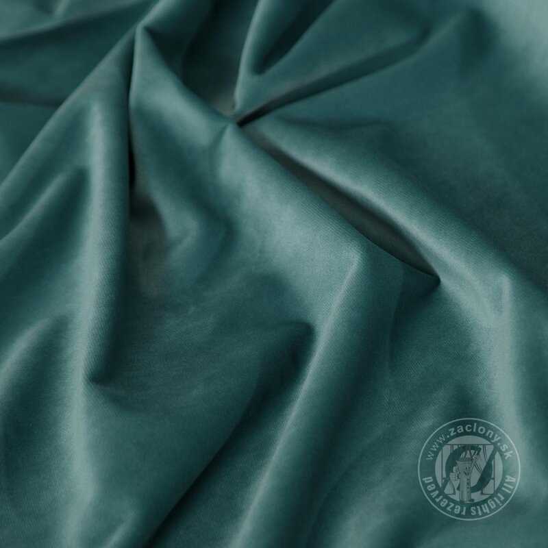 Záves VILLA na páske tmavý tyrkysový 140x270cm