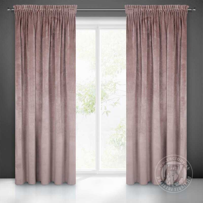 Záves VILLA na páske púdrový 140x270cm