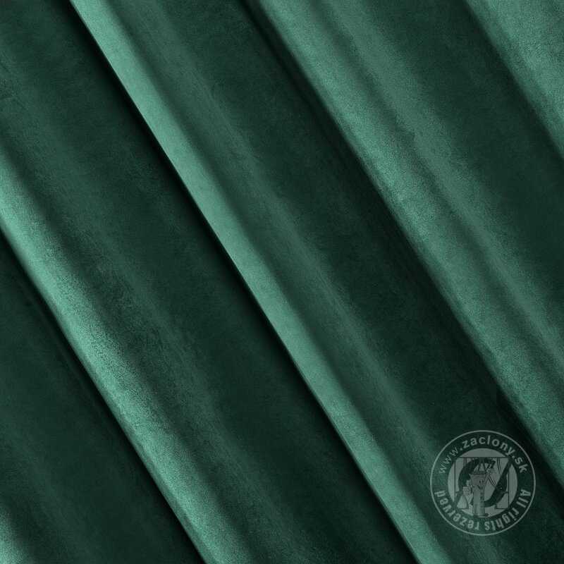 Záves VILLA na páske tmavozelený 140x270cm