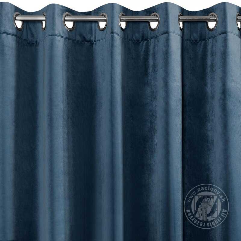 Záves VILLA na krúžkoch granátový 140x250cm