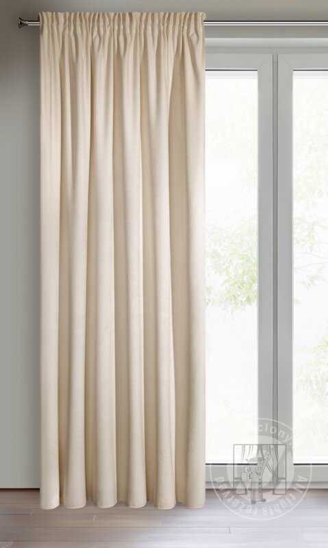 Záves VILLA na páske béžový 140x270cm