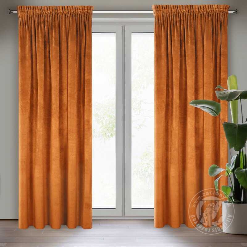 Záves VILLA na páske tehlový 140x270cm