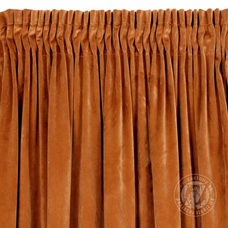 Záves VILLA na páske tehlový 140x270cm