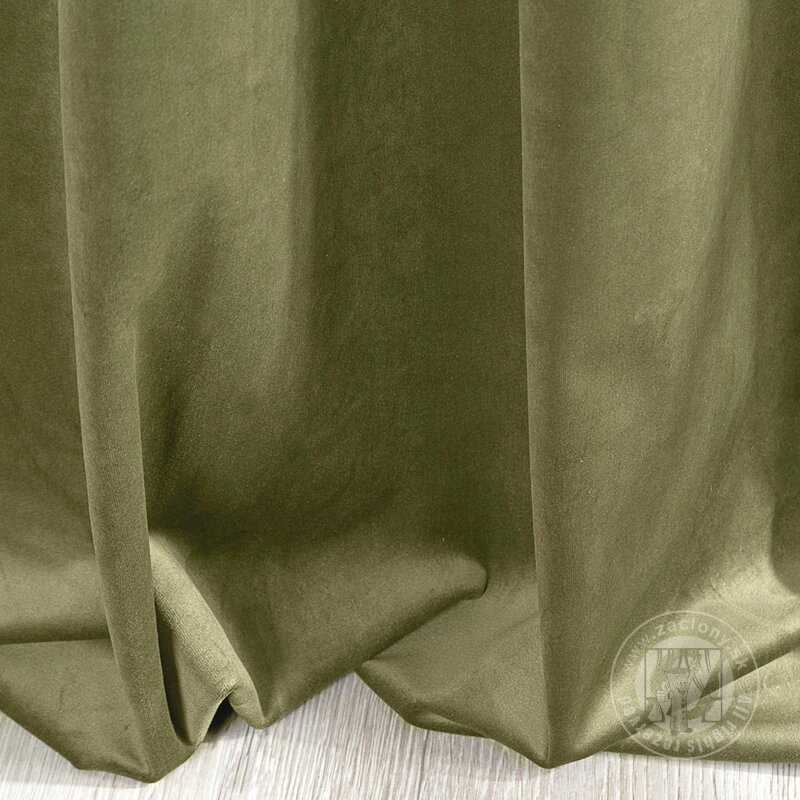 Záves VILLA na páske olivový 140x270cm