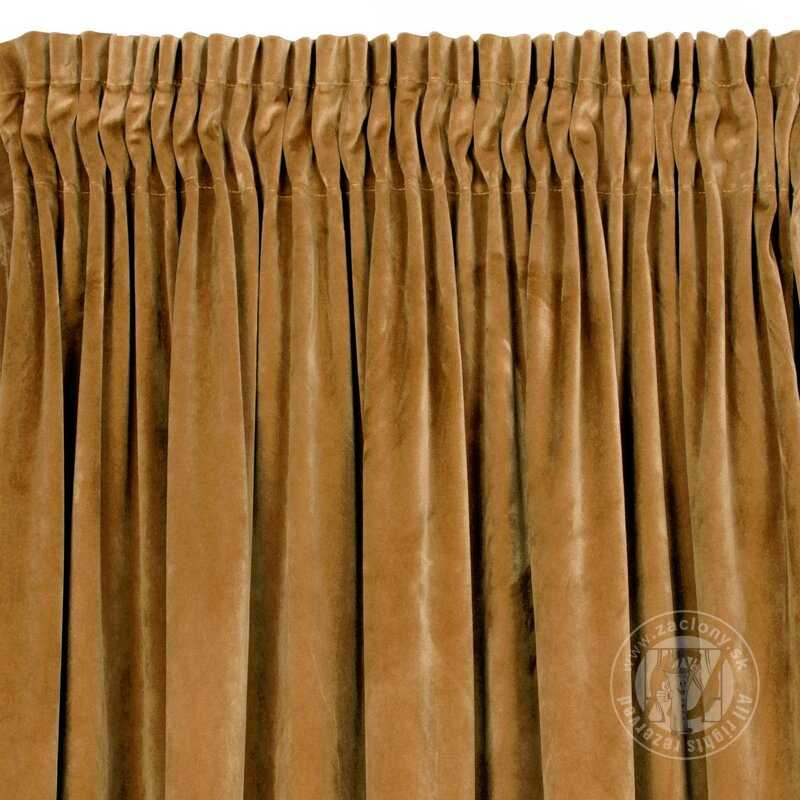 Záves VILLA na páske medový 140x270cm