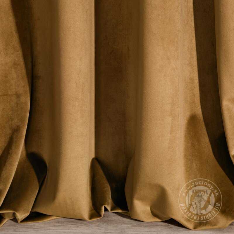 Záves VILLA na páske medový 140x270cm