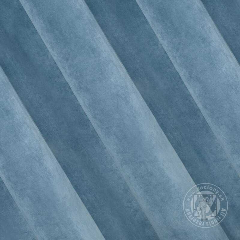 Záves VILLA na páske modrý 140x270cm