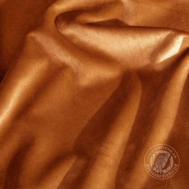 Záves VILLA na krúžkoch tehlový 140x250cm