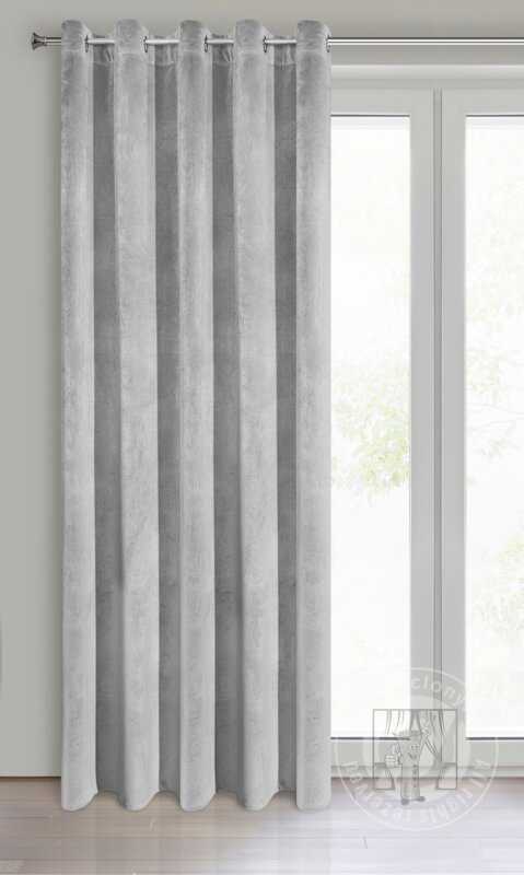 Záves VILLA na krúžkoch oceľový 140x250cm