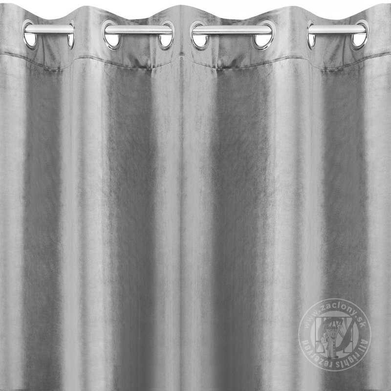 Záves VILLA na krúžkoch oceľový 140x250cm